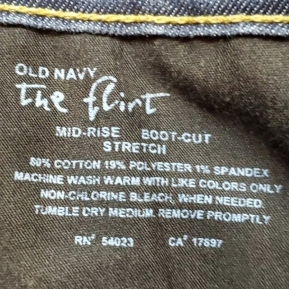 Old Navy "The Flirt" Mid-Rise Boot-Cut Stretch Blue Denim Jeans Women's Size 12 - Picture 12 of 14